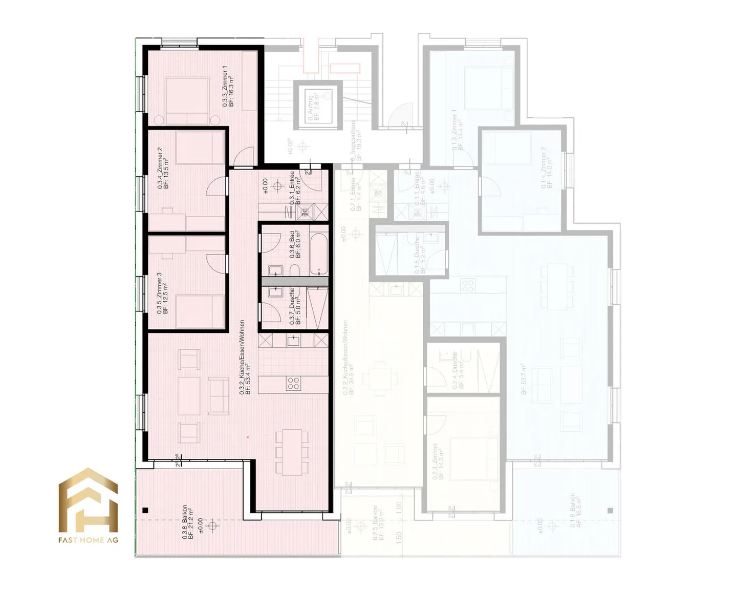 Modernes 4.5 Zimmerwohnung - Foto 7 von 9
