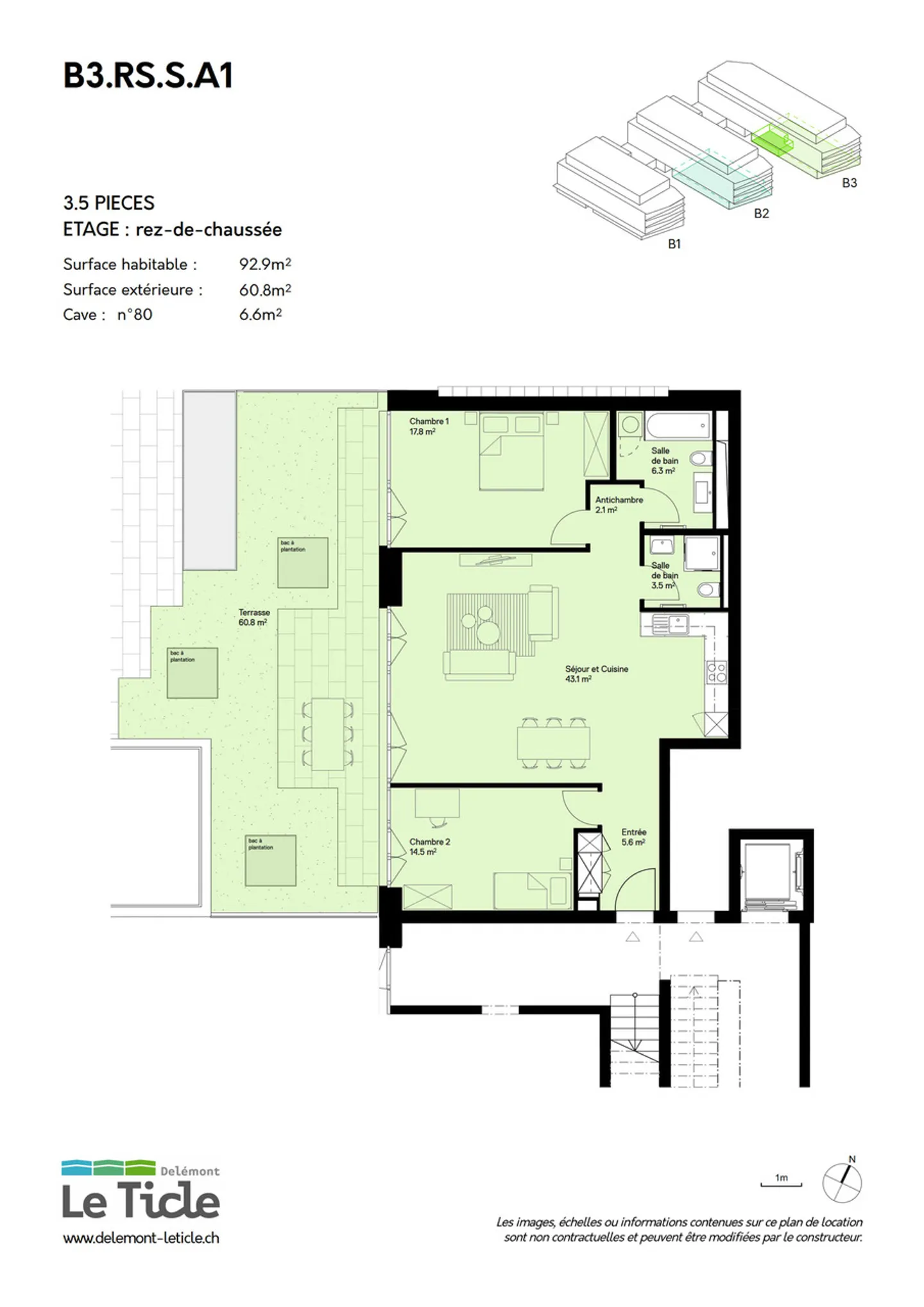 LE TICLE: New Apartments for Rent / B3.RS.SA1 - Photo 10 of 10