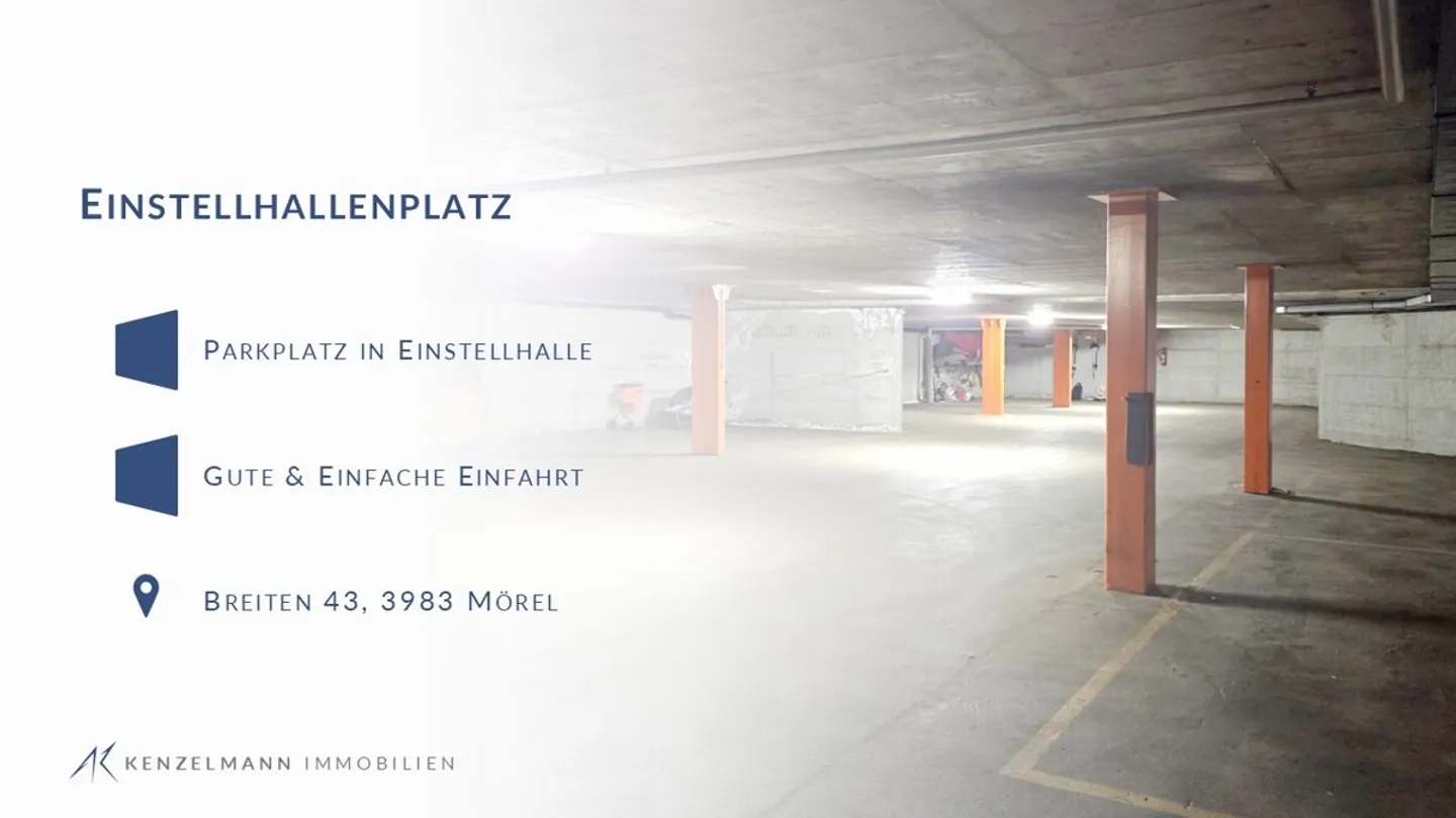 Practical parking space in parking garage in Breiten-Mörel - Photo 1 of 4