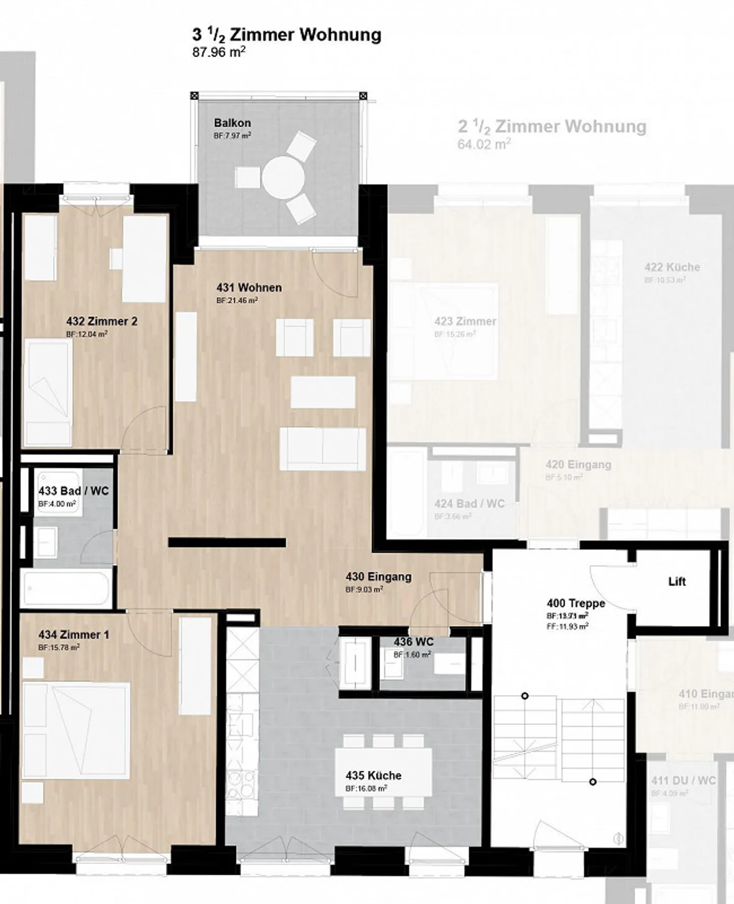 Modern apartment in the heart of Root - Photo 10 of 11