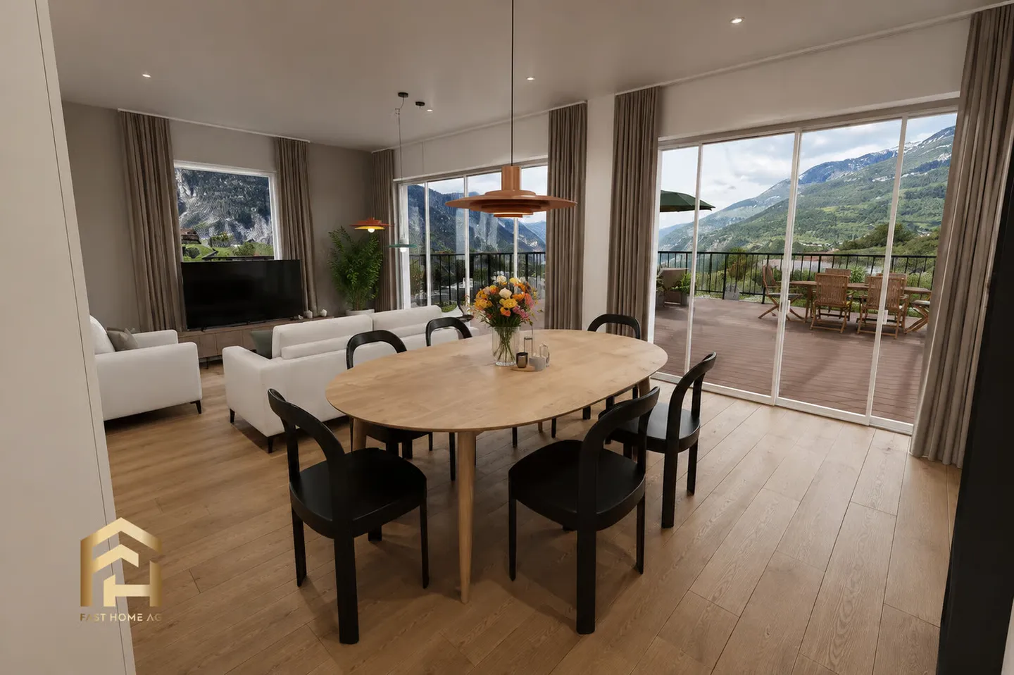 Modernes Attikawohnung mit Terrasse - Foto 1 von 9