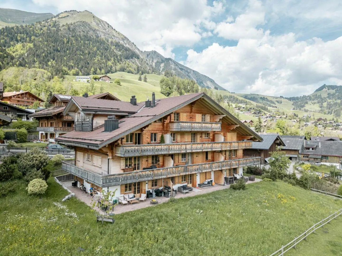 Helle 3-Zimmer-Wohnung in Château-d'Oex - Foto 1 von 7