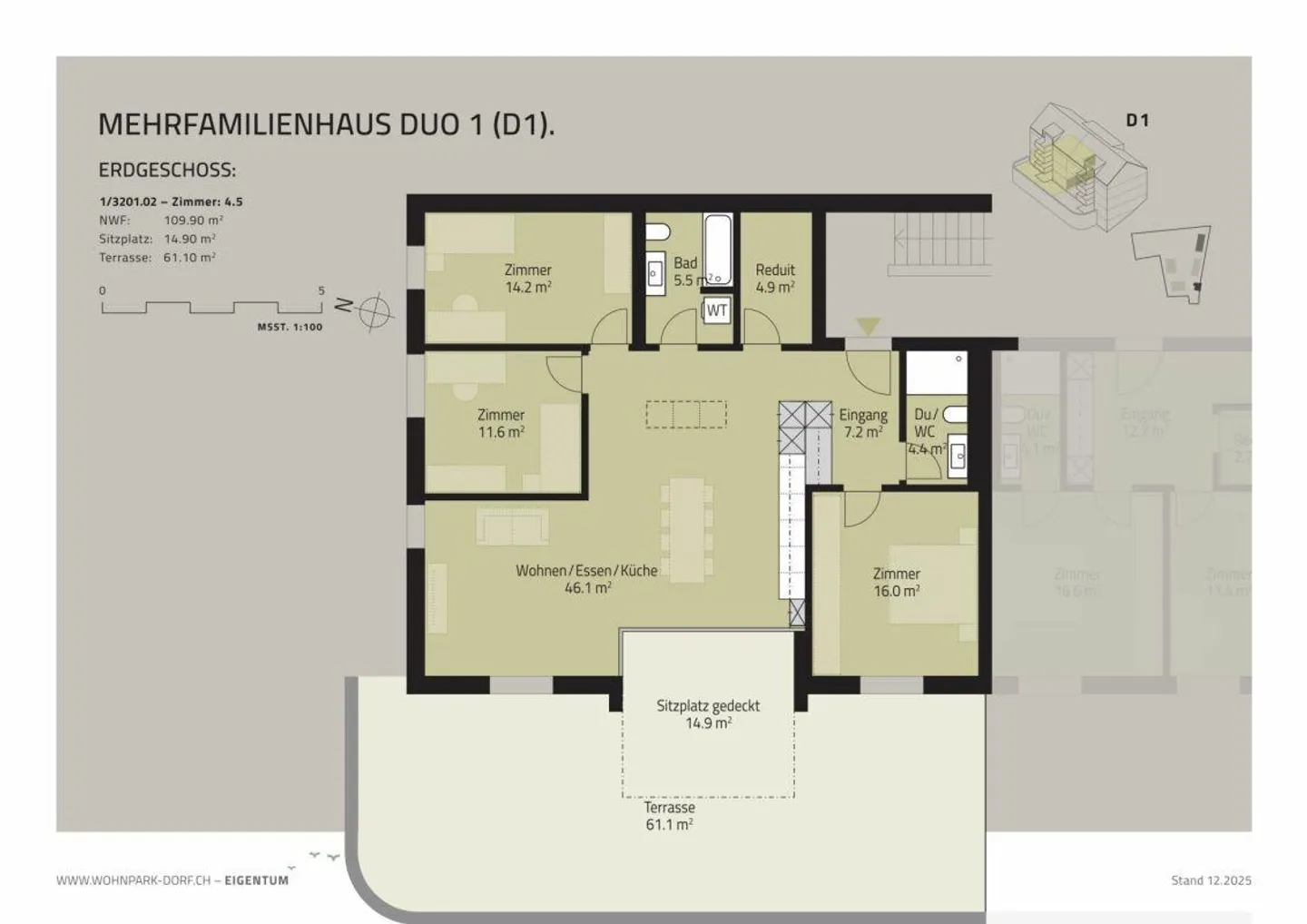 WOHNPARK DORF - Appartamento di 4,5 stanze al piano terra - Foto 7 di 9