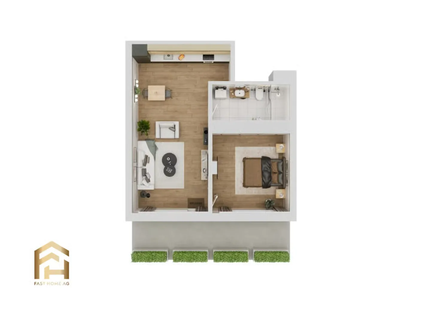 Attractive 2.5 Room Apartment in Naters - First Occupancy - Photo 6 of 12