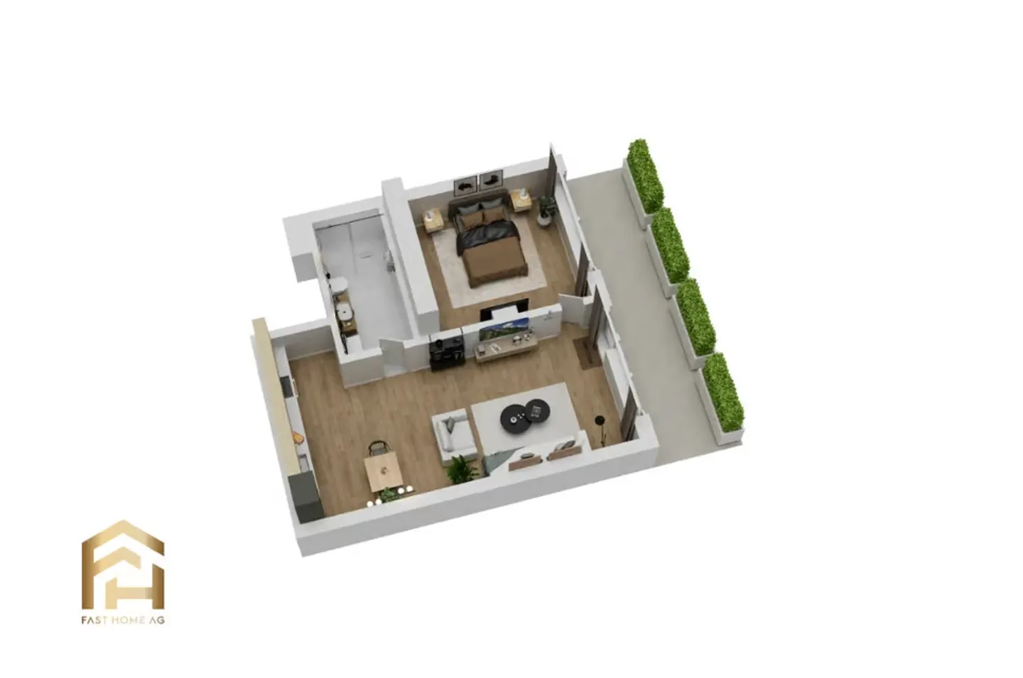 Attractive 2.5 Room Apartment in Naters - First Occupancy - Photo 7 of 12