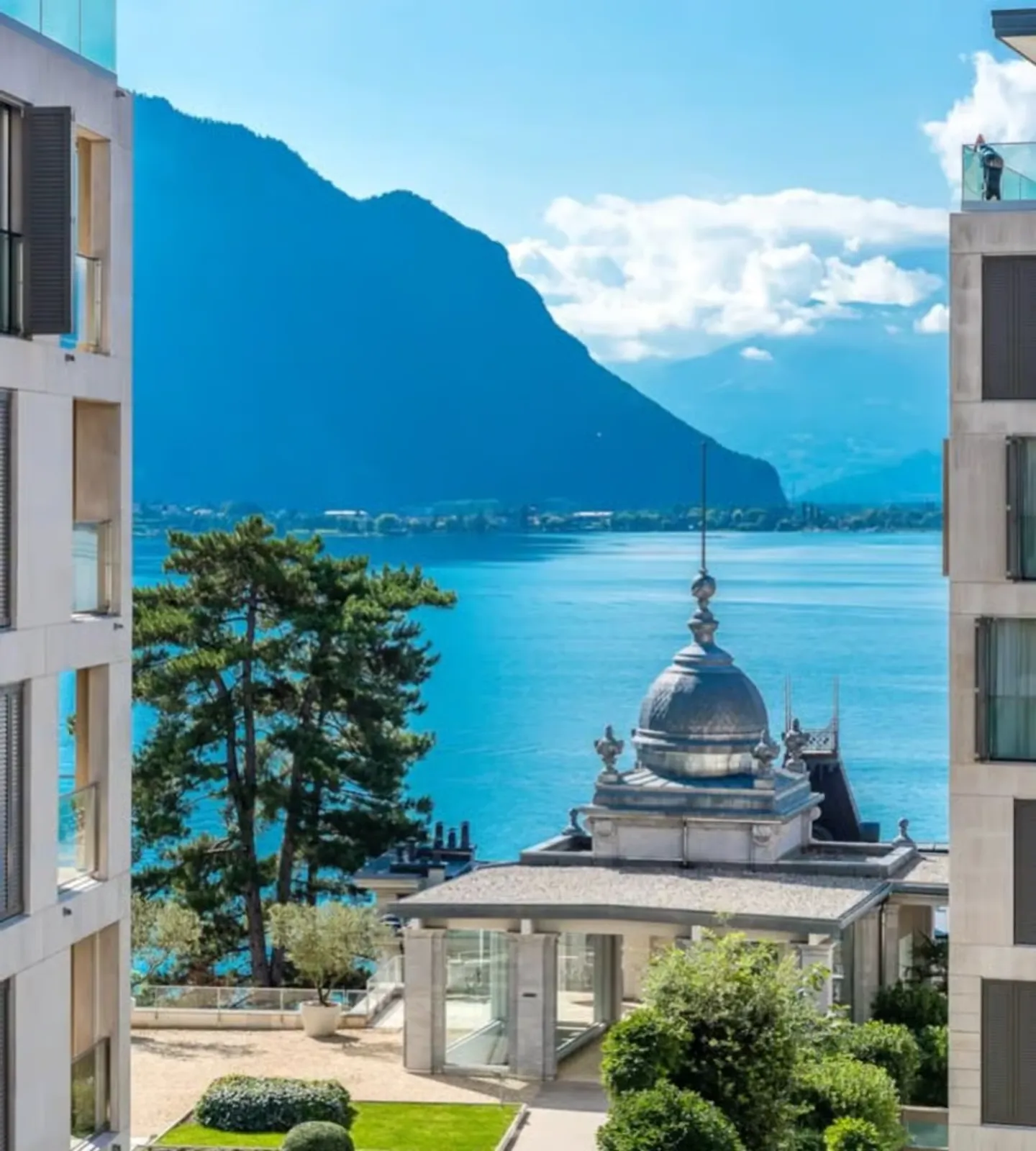 Bel appartement de standing de 3.5p meublé à Montreux avec vue au lac - Photo 1 sur 13