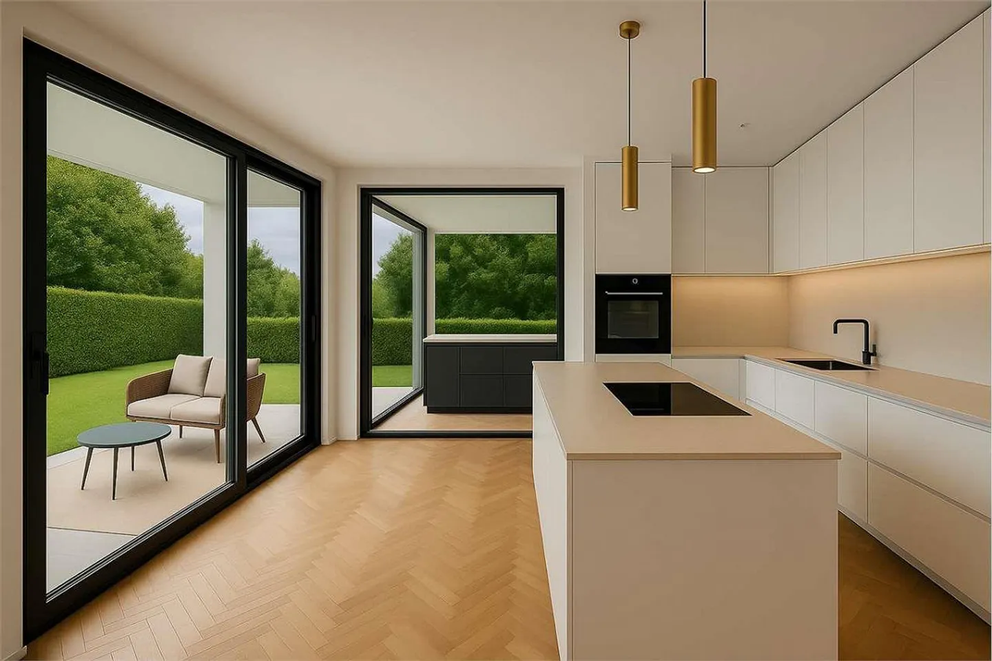 Refined 4.5-room apartment with lake view, in exclusive residence - Photo 4 of 5