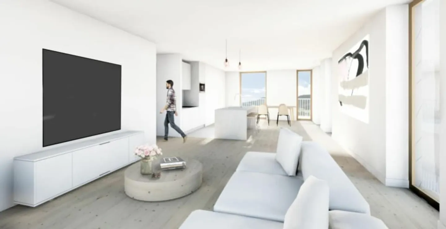 3,5-Zimmer-Wohnung in Couvet mit großem Balkon von 64 m2 - Foto 2 von 2