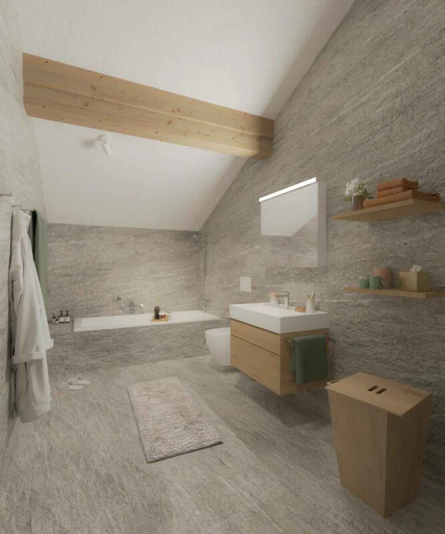 Appartamento attico di 4,5 stanze con gestione nella Tgesa Romana - Foto 4 di 8