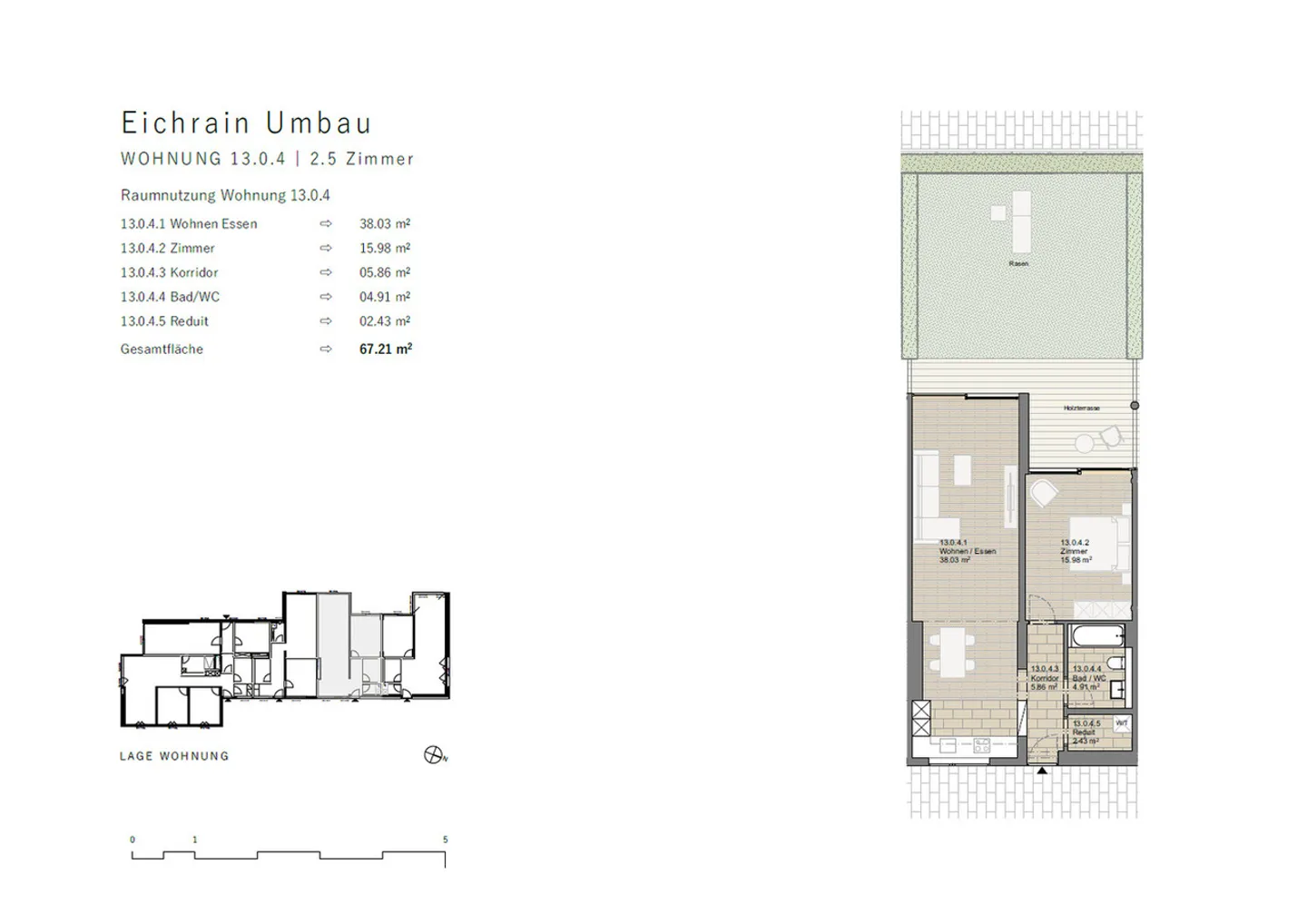 Moderne 2.5-Zimmer-Wohnung - Foto 9 von 9