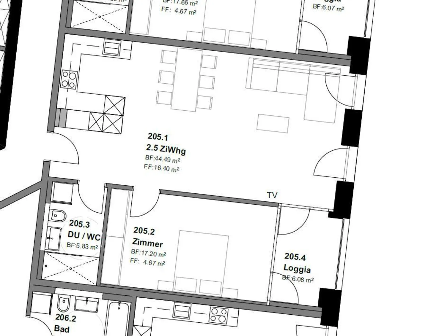Modernes Apartment in Rapperswil - Foto 5 von 5