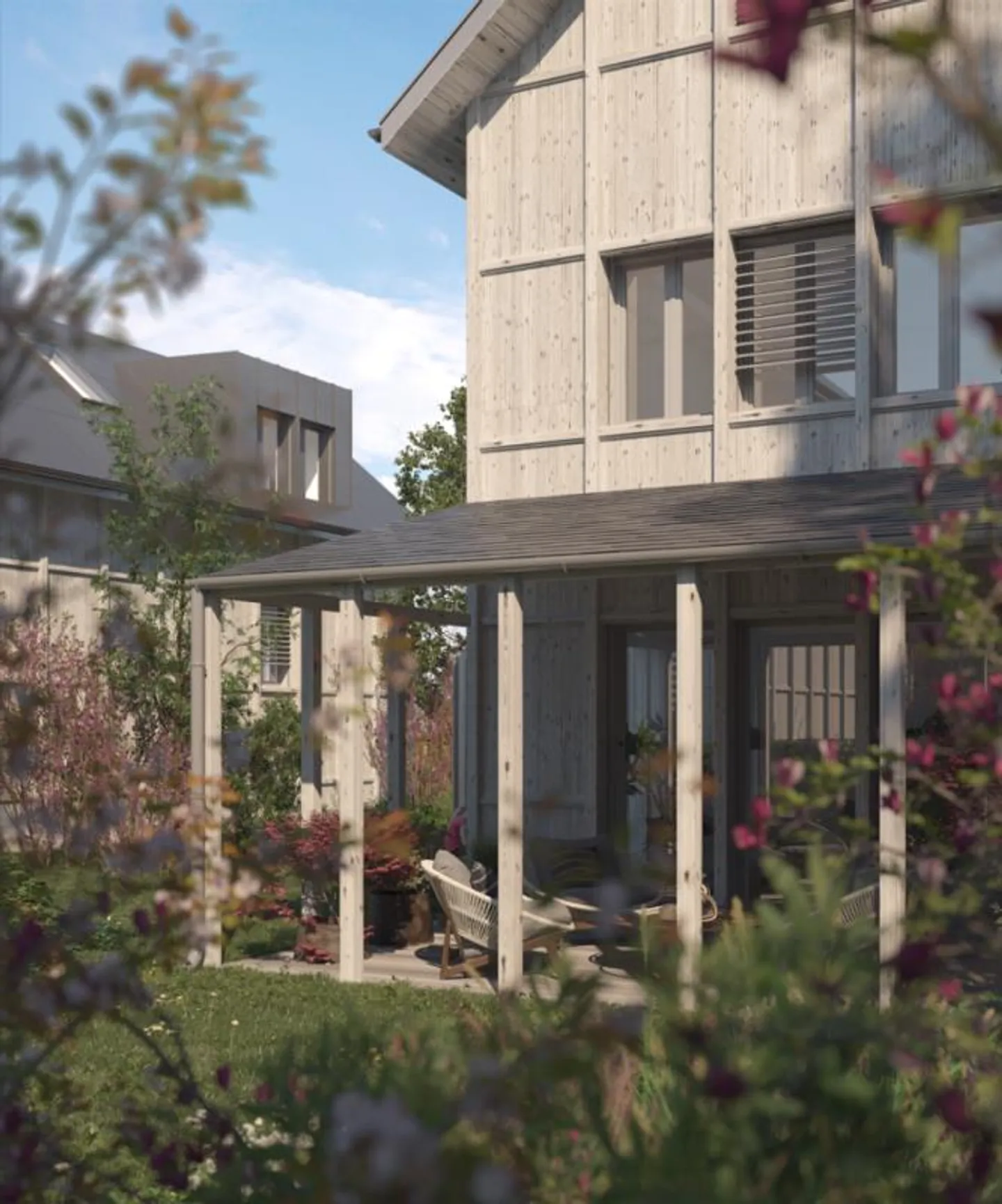 NOUVEAU : Maison individuelle de 6,5 pièces avec accès direct au garage souterrain dans le quartier familial « Bächli » Teufen (Maison D) - Photo 3 sur 13