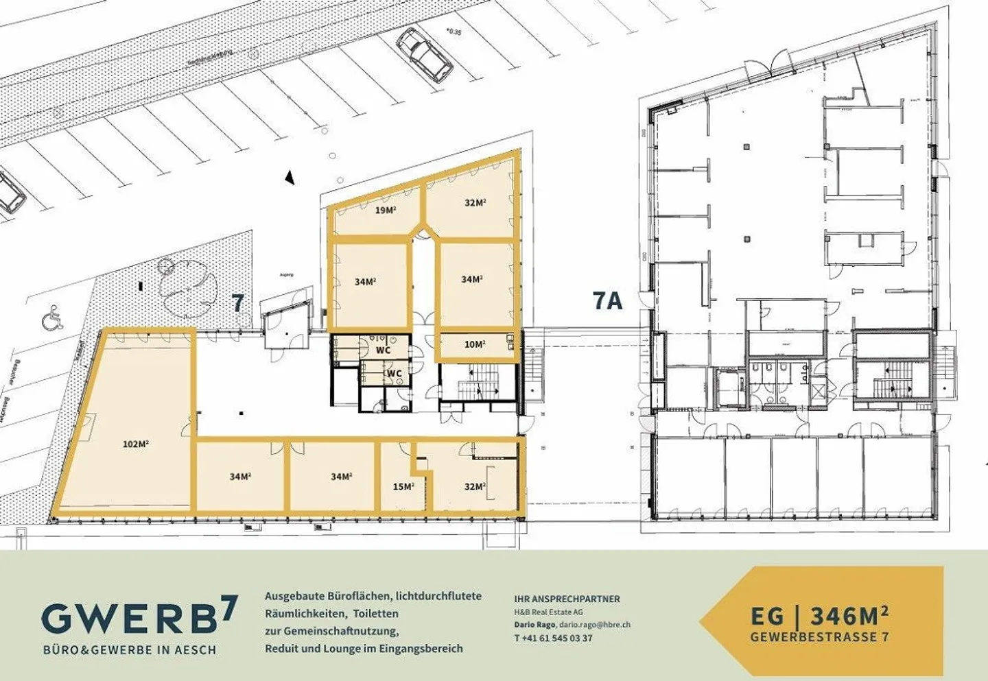 GWERB7 - 346m2 Espace de bureau attrayant avec showroom et entrée lounge... - Photo 2 sur 10