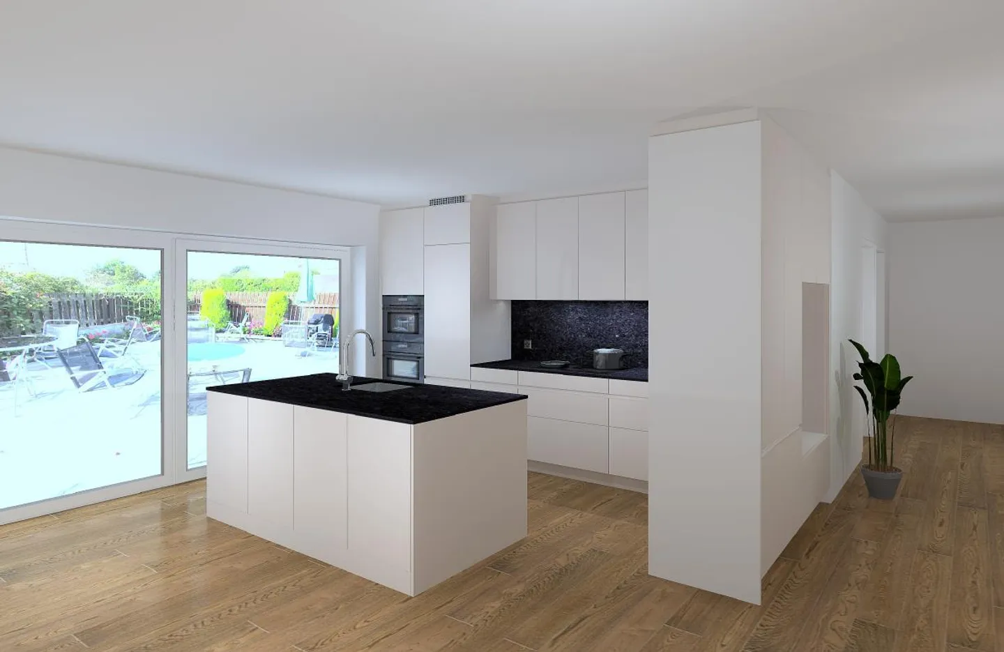 Nouvel appartement attrayant de 4,5 pièces au rez-de-chaussée avec grand jardin - Photo 2 sur 8