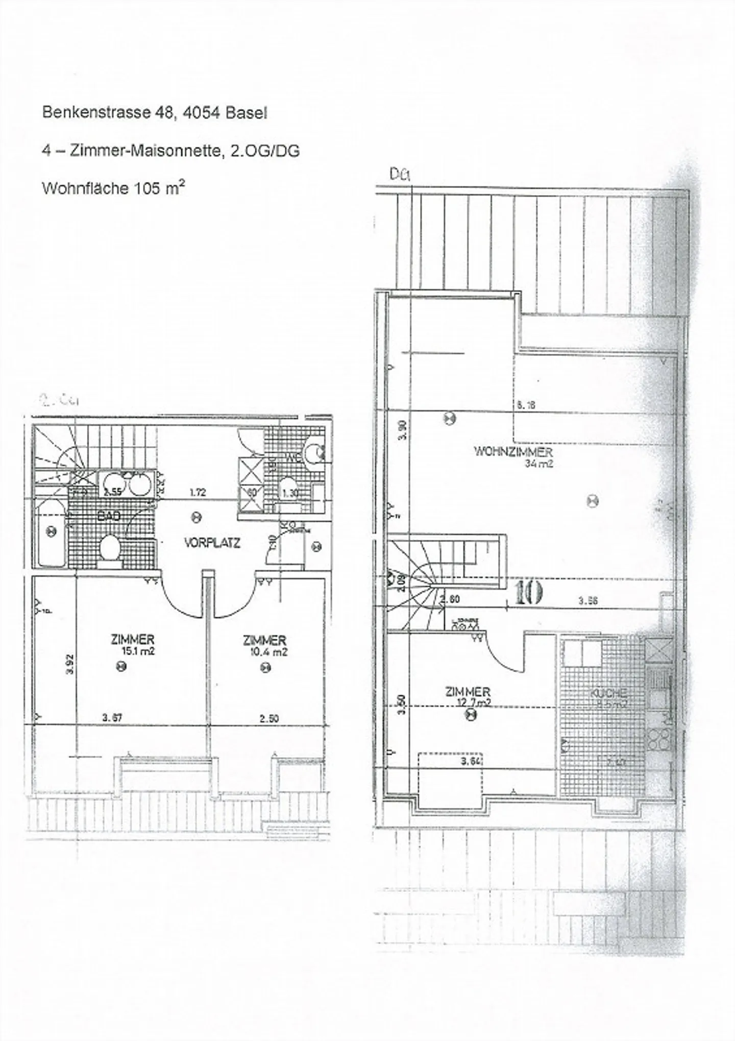 4.0 Zimmerwohnung in Basel - Foto 9 von 9