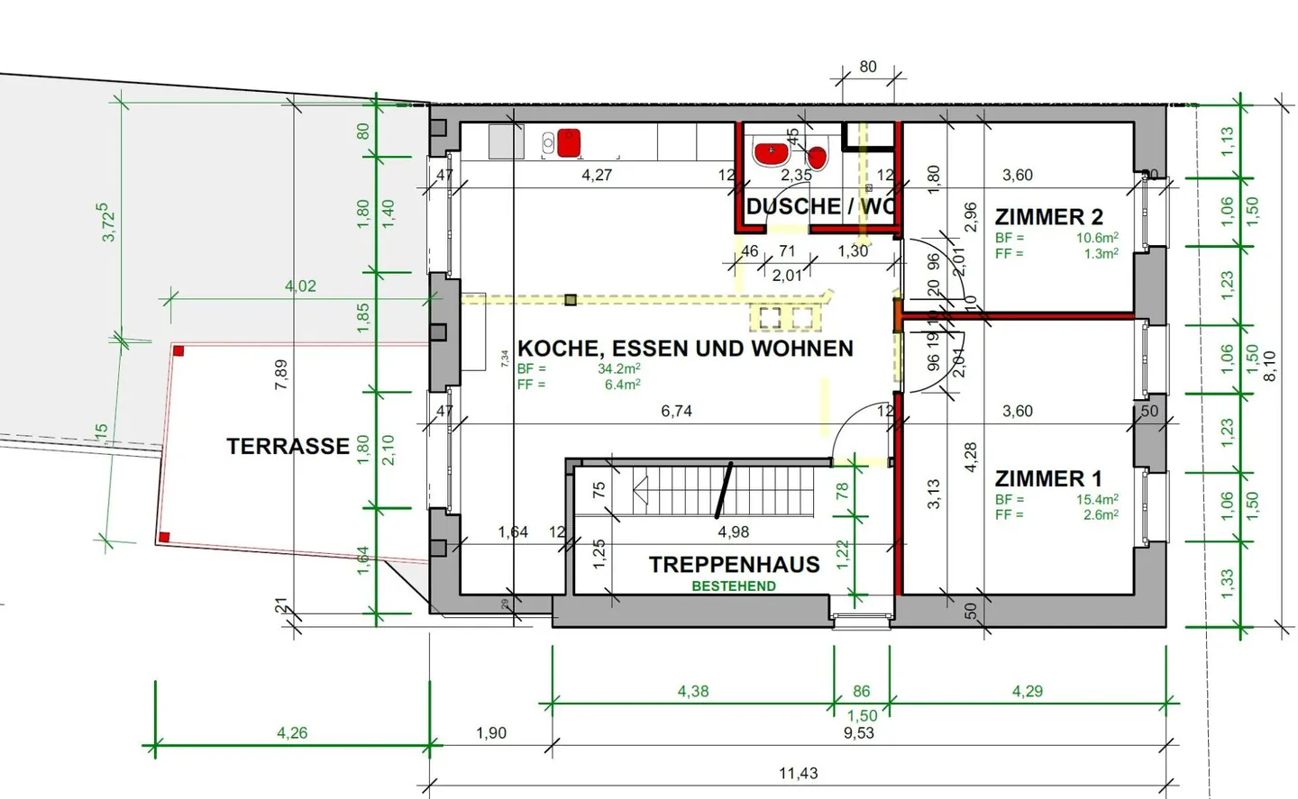 Appartamento 3.5 locali con grande terrazza, vicino al centro di Basilea - Foto 9 di 9