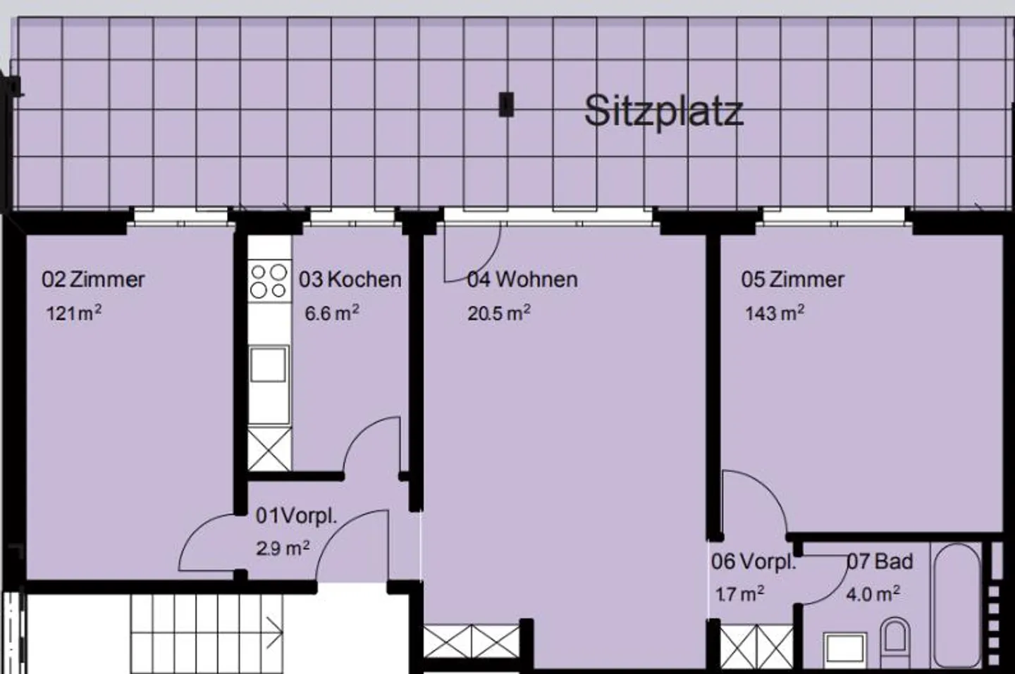 3-room apartment on the 3rd floor with balcony in Liebefeld - Photo 9 of 9