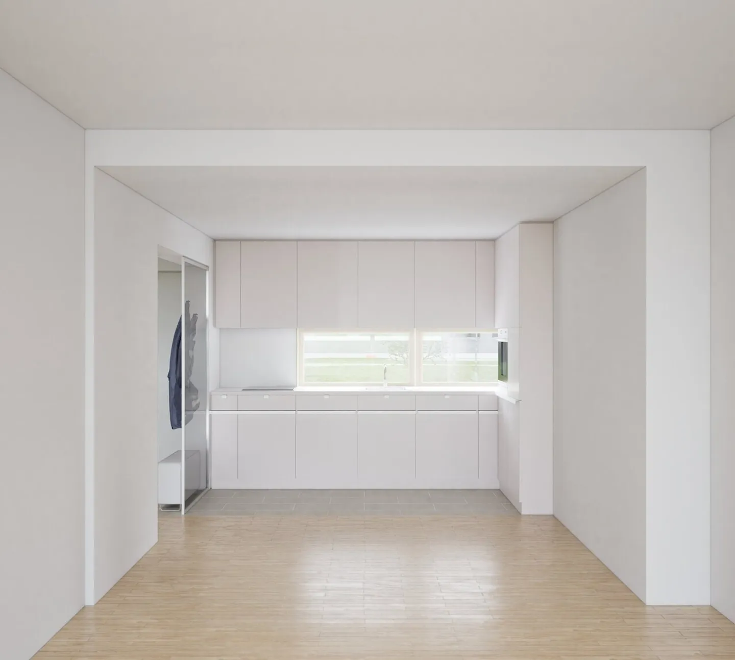 Appartement moderne de 2,5 pièces avec jardin locatif et terrasse en bois à Zurich-Schwamen - Photo 7 sur 9