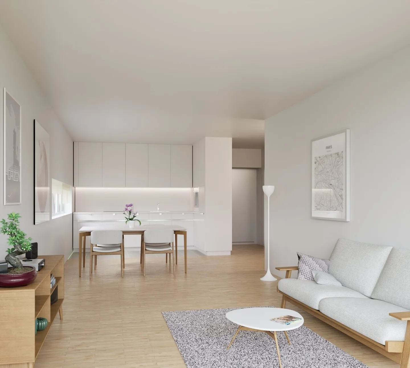 Appartement moderne de 2,5 pièces avec jardin locatif et terrasse en bois à Zurich-Schwamen - Photo 8 sur 9