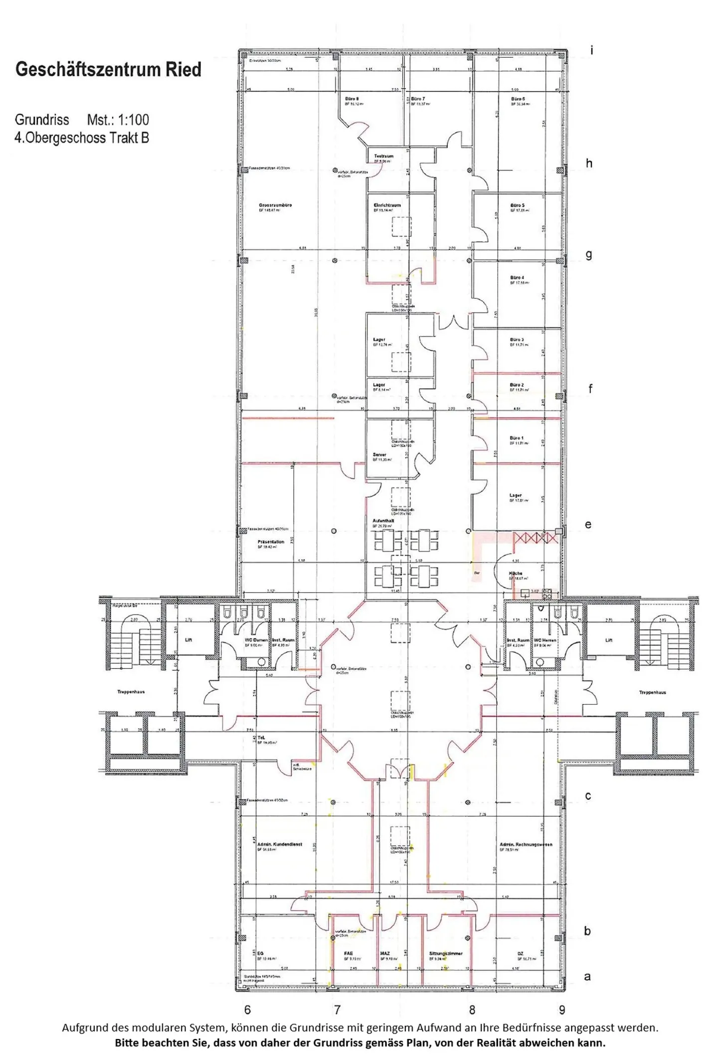 VIELSEITIGE BÜROFLÄCHE - BEI BEDARF BEREITS AB 225 m² - Foto 13 von 13