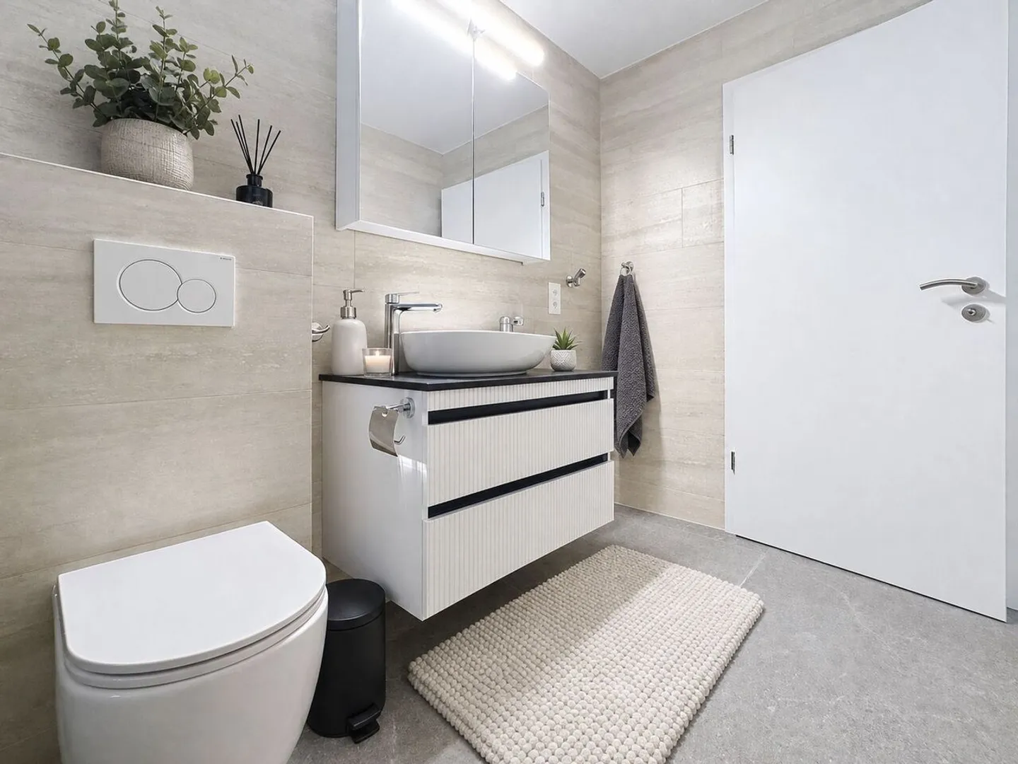 ZWISCHEN MORAT UND FRIBOURG
Renovierte 3,5-Zimmer-Wohnung
mit Garten - Foto 9 von 14