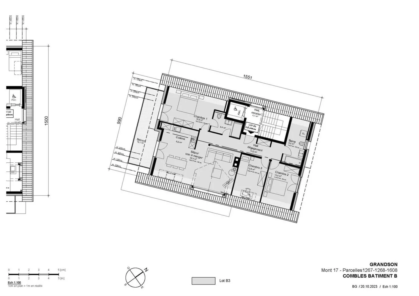Large 3.5-Room Apartment in Grandson - Photo 3 of 6