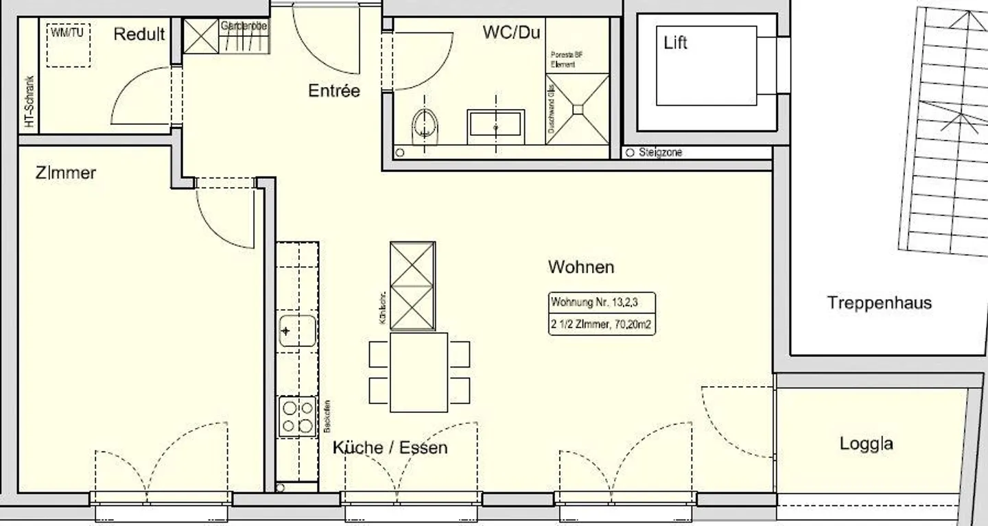 À LINDENPLATZ - BEL APPARTEMENT DE 2,5 PIÈCES AVEC VUE SUR DE... - Photo 6 sur 8