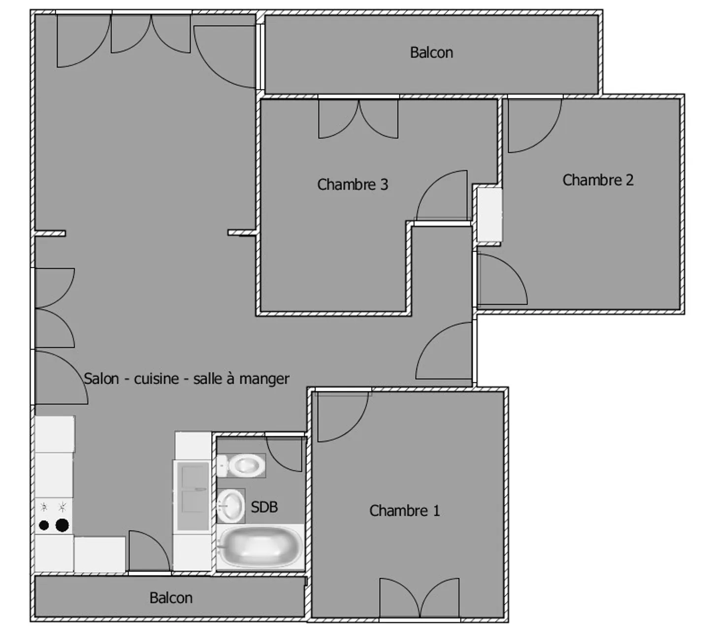 Apartment with 4 rooms, balcony and garage in Val-de-Ruz - Photo 11 of 11