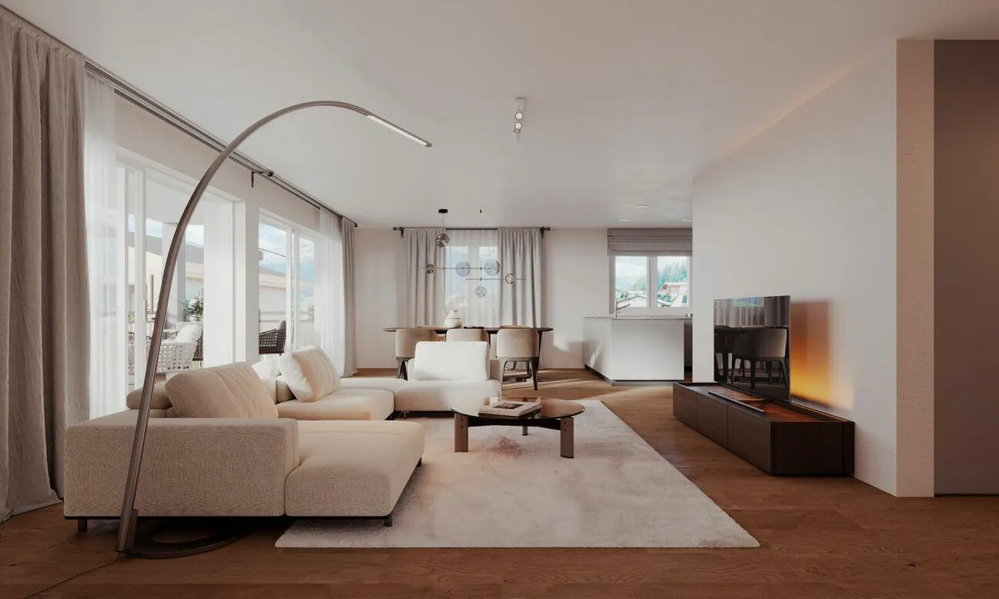 4.5-Zimmer Neubauwohnung in der Ferienregion Lenzerheide - Foto 1 von 12