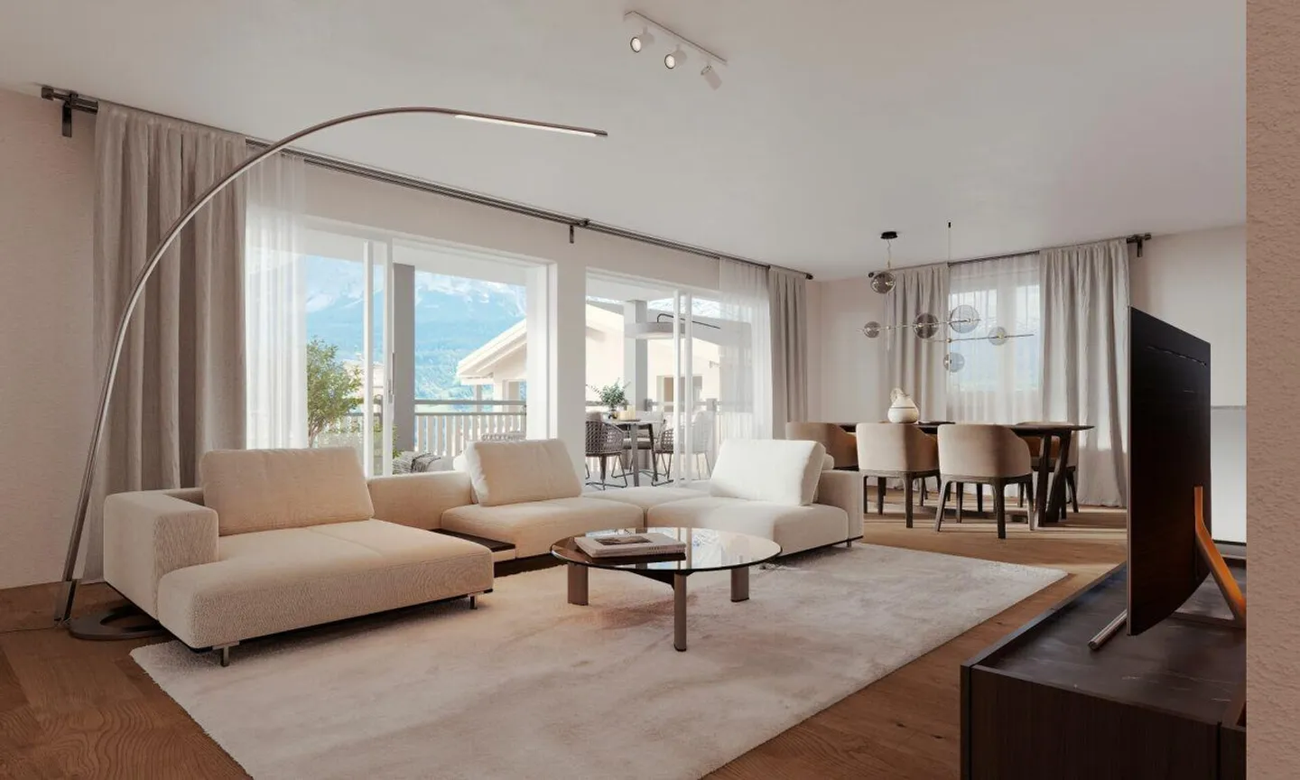 4.5-Zimmer Neubauwohnung in der Ferienregion Lenzerheide - Foto 3 von 12