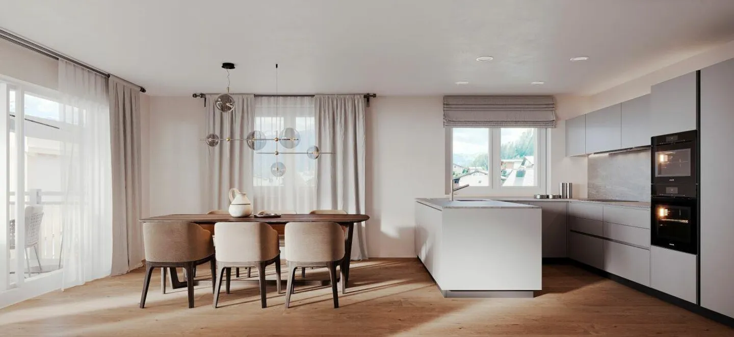 4.5-Zimmer Neubauwohnung in der Ferienregion Lenzerheide - Foto 4 von 12