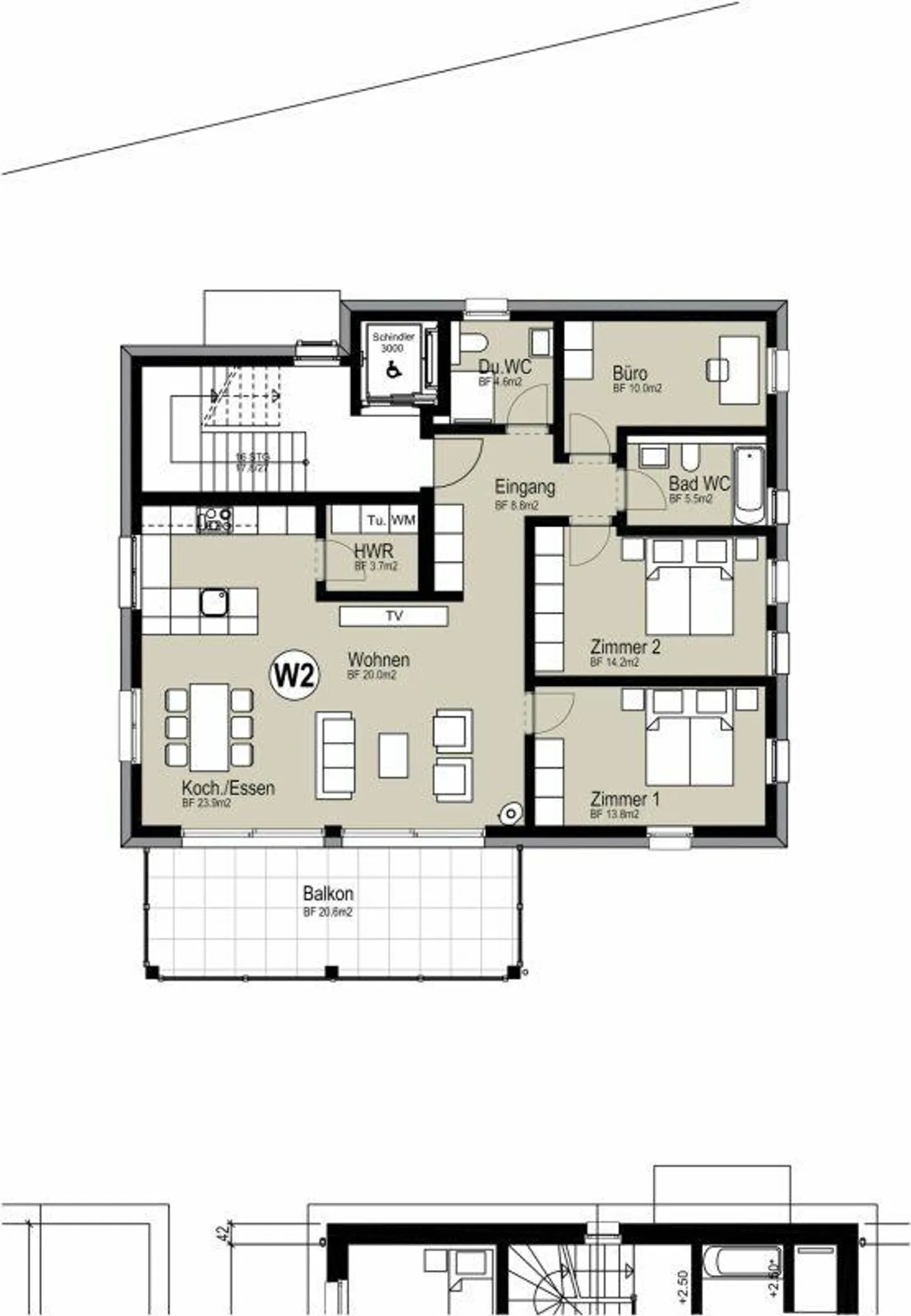 4.5-Zimmer Neubauwohnung in der Ferienregion Lenzerheide - Foto 9 von 12