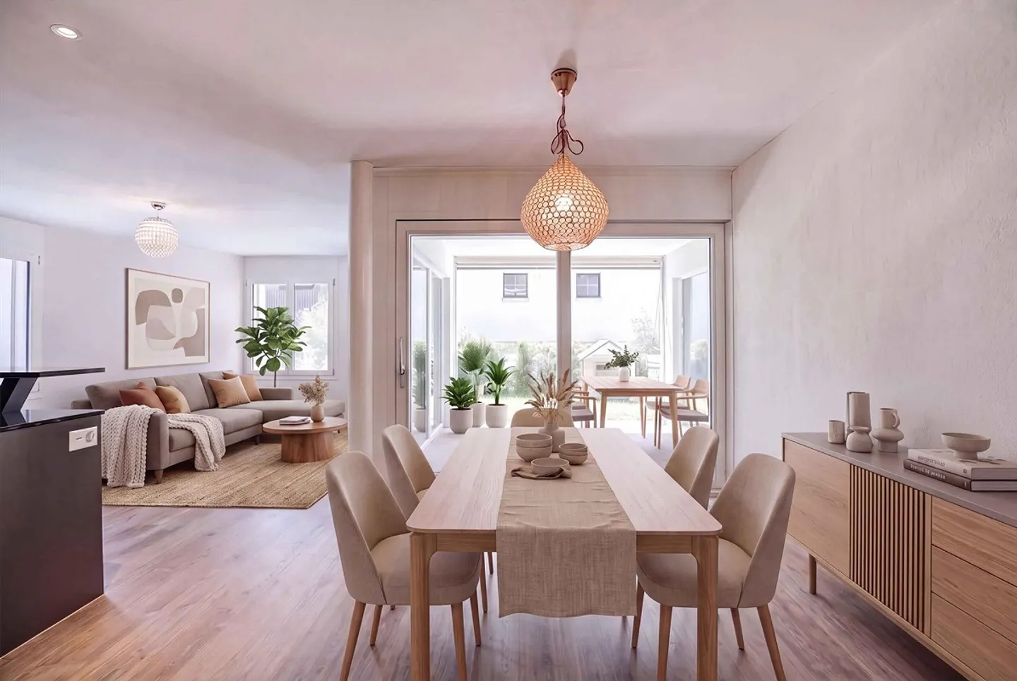 Appartement de jardin de 4,5 pièces avec terrasse - Photo 1 sur 5