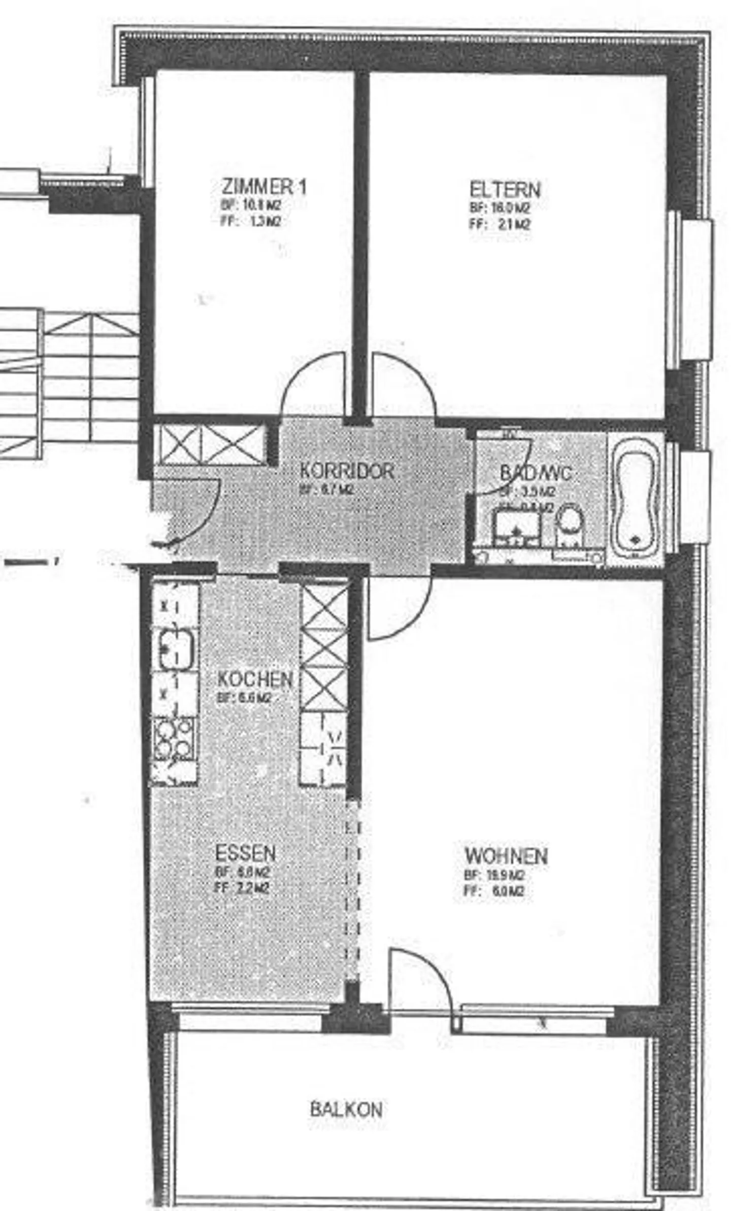 Moderne 3.5-Zimmerwohnung - Foto 6 von 7