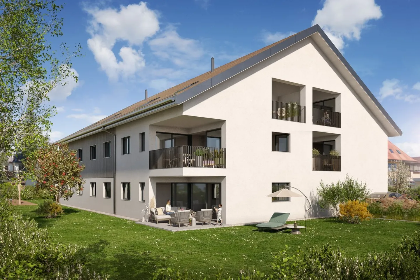 Newly built 3.5 room apartment on the 1st floor - Photo 6 of 7