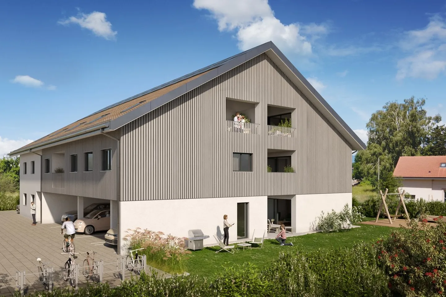 Newly built 3.5 room apartment on the 1st floor - Photo 7 of 7