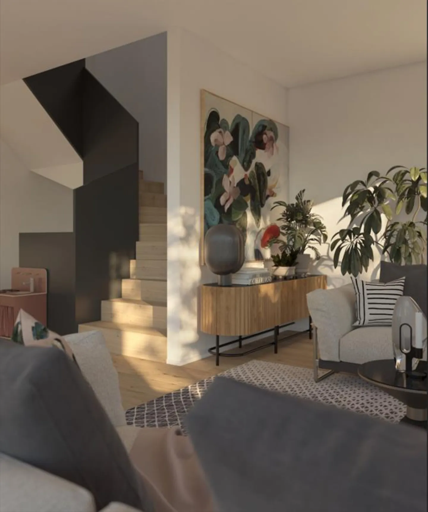 NOUVEAU : Maison familiale jumelée de 6,5 pièces avec trois étages dans le quartier familial « Bächli » Teufen (Maison E) - Photo 8 sur 14