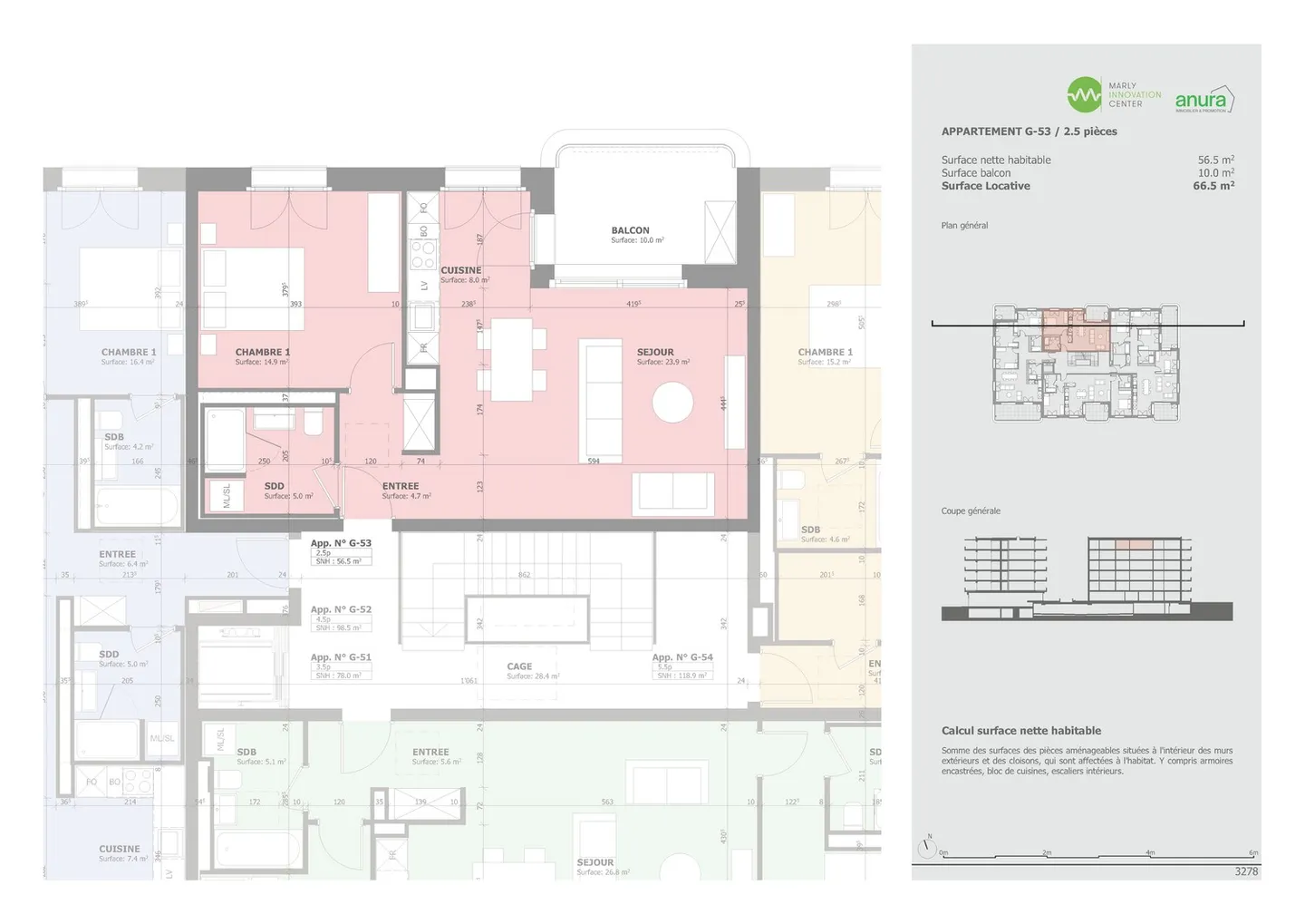 Appartement Attique Lumineux à Marly - Photo 6 sur 7