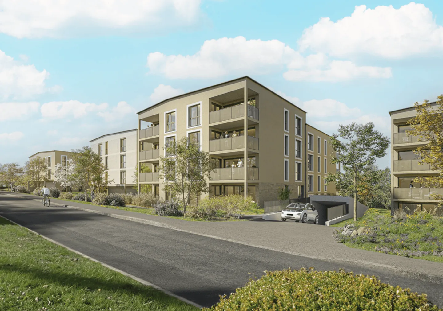 Courgevaux - 4.5-Zimmerwohnungen im modernen Neubau - Foto 3 von 8