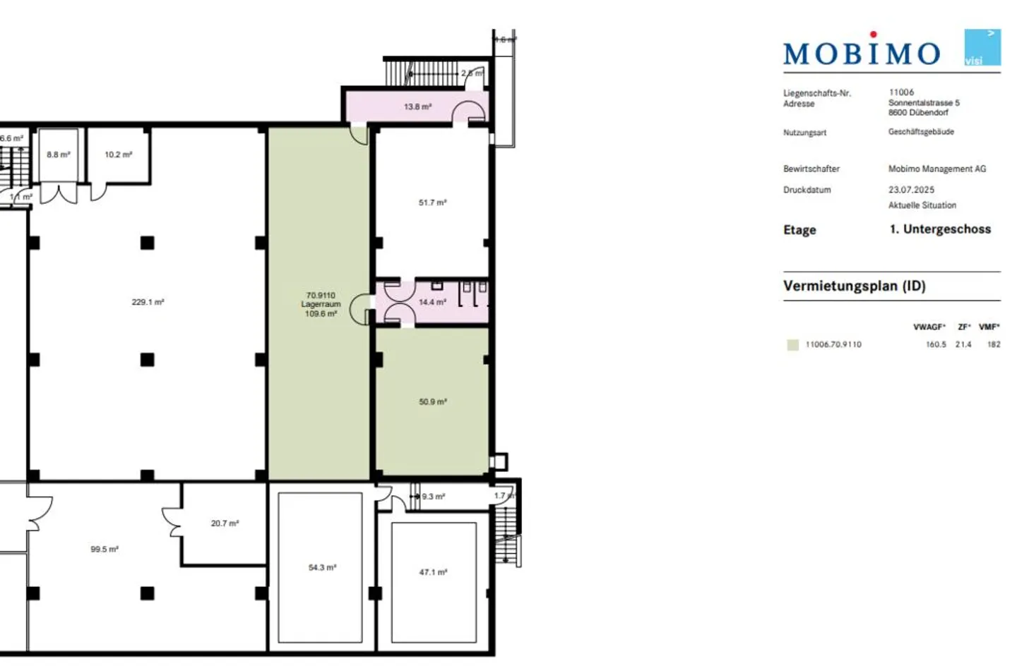 Grand espace de stockage (182m2) dans le quartier de Hochbord - Photo 3 sur 4