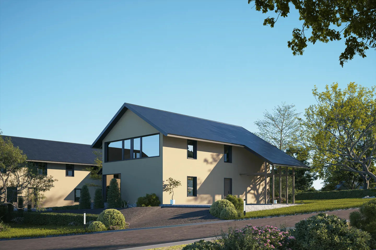 Villa moderne neuve de 5.5 pièces à Bussy-sur-Moudon - Photo 2 sur 3