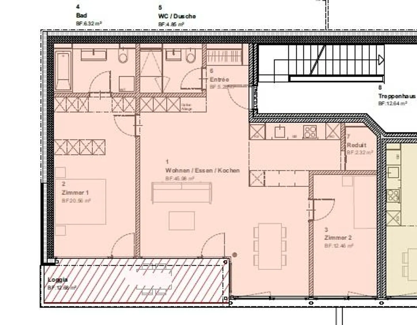 Appartamento centrale di 3,5 stanze con standard di proprietà - Foto 6 di 6