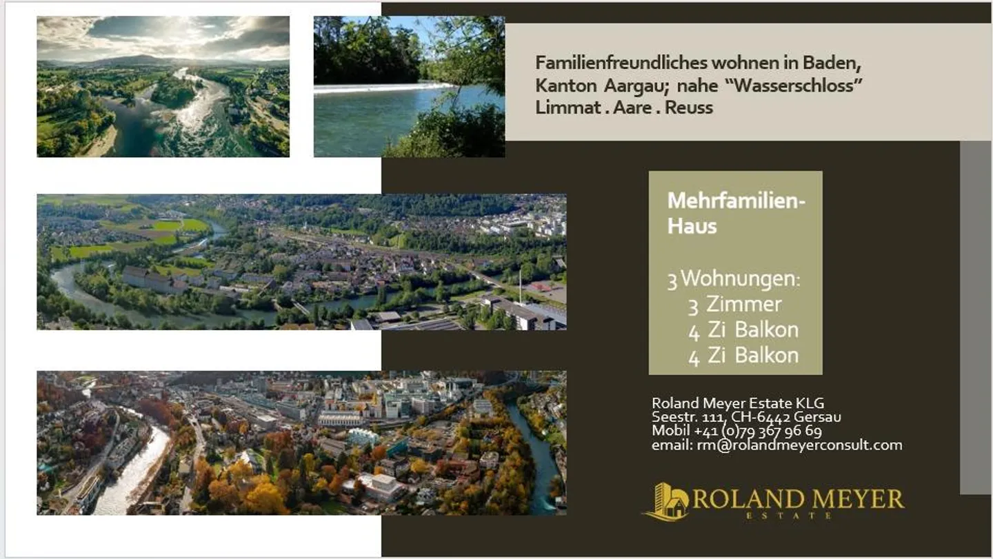 Mehrfamilienhaus in Baden im Kanton Aargau - Foto 1 von 4