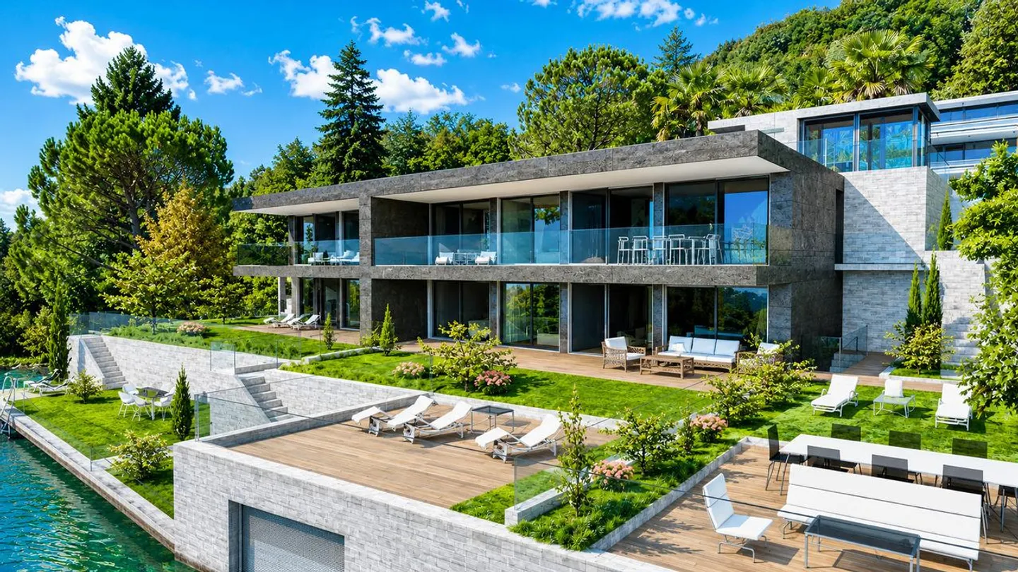 Lussuosa Villa Gemellare Fronte Lago - Foto 2 di 3