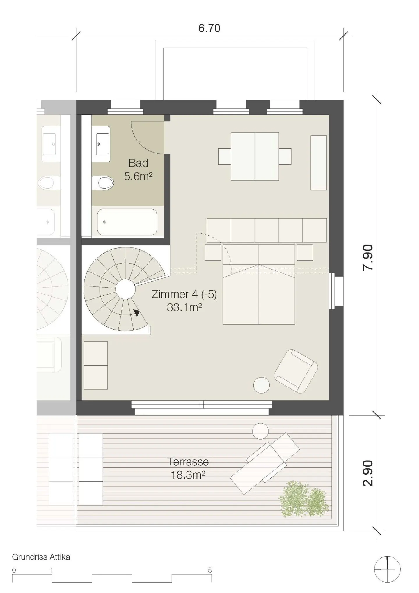 Vue panoramique - Nouvelle construction de 3 maisons individuelles jumelées à Neuenegg - Photo 9 sur 12
