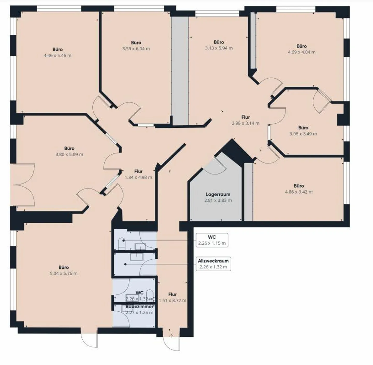 Espace de bureau polyvalent avec un bon plan d'étage - Photo 18 sur 18