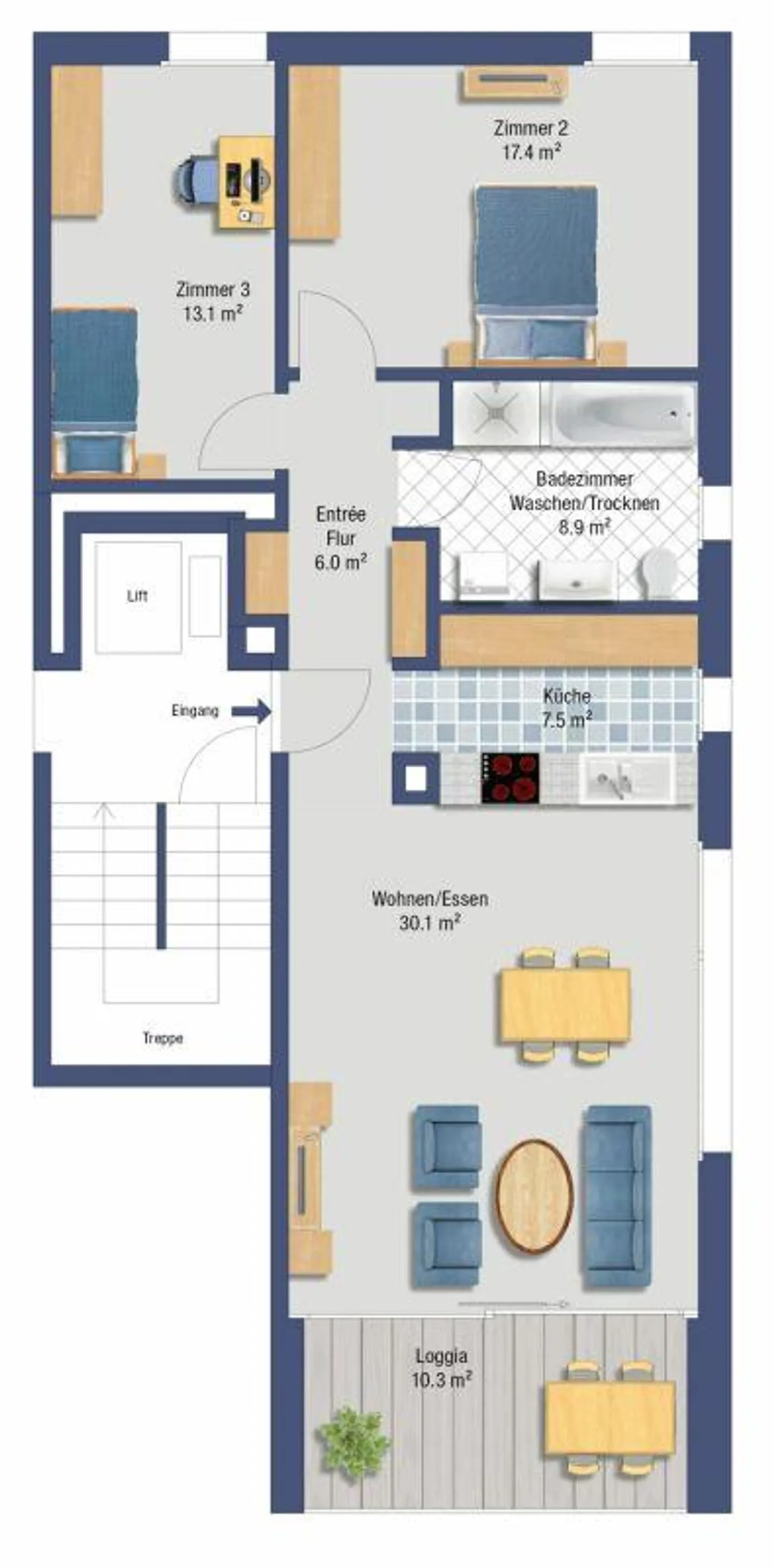 Modern Apartment with Castle View - Photo 9 of 9