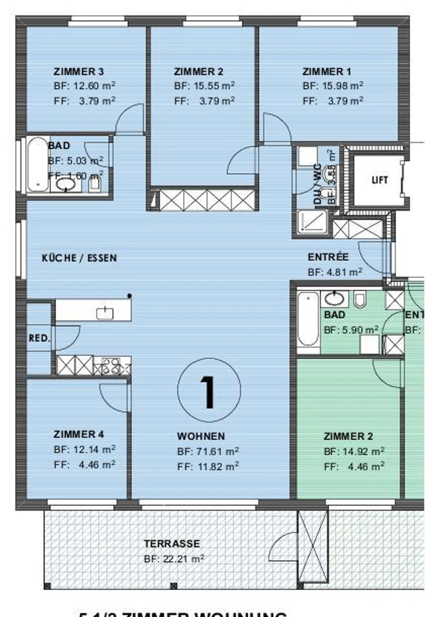 Appartamento 5.5 stanze a Feuerthalen - Foto 13 di 13