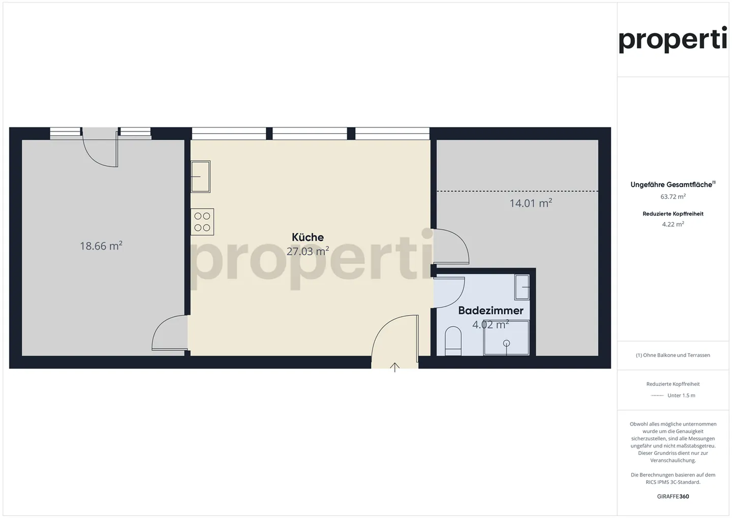Erstbezug nach Sanierung - 3.5-ZImmer Wohnung im 2. Stock in Waldenburg - Foto 6 von 7