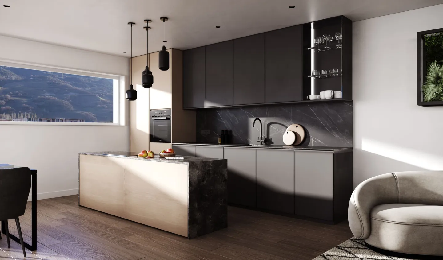 Un duplex con una grande vista all'esterno! - Foto 3 di 12